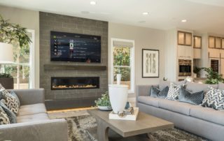 Email size C4 Living Smart TV in residential living room