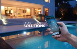 Smart home solutions Smart home automation app near pool